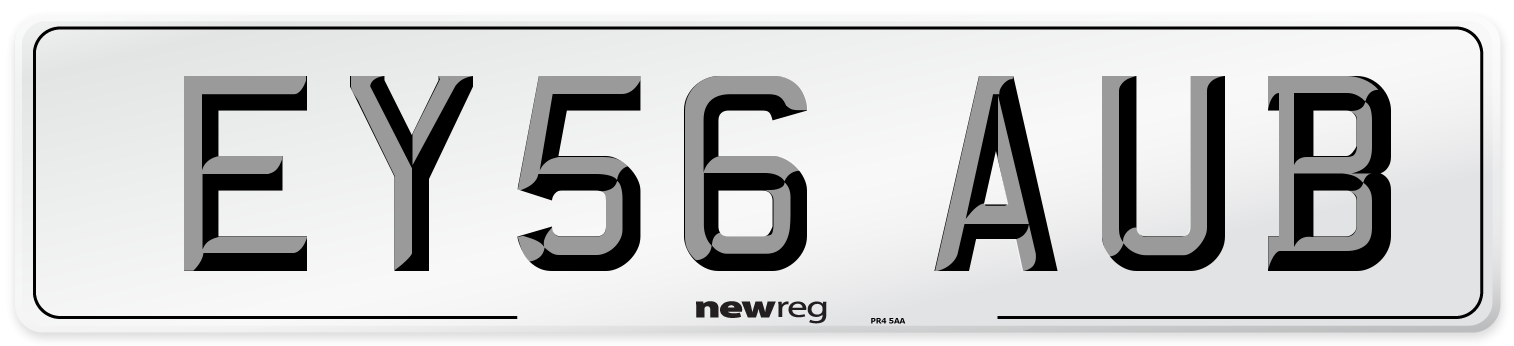 EY56 AUB Number Plate from New Reg